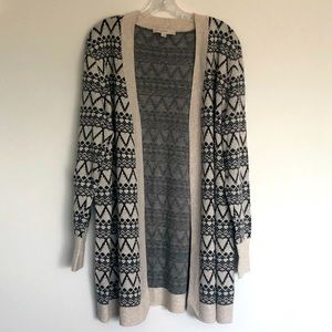 Loft long open front cardigan sweater size XXL